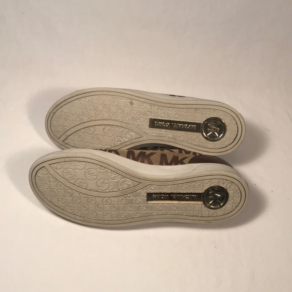 Michael Kors Logo Jacquard Sneakers Women 6.5 M - Picture 7 of 8